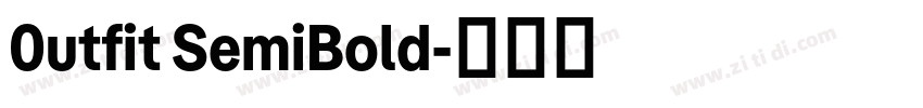 0utfit SemiBold字体转换